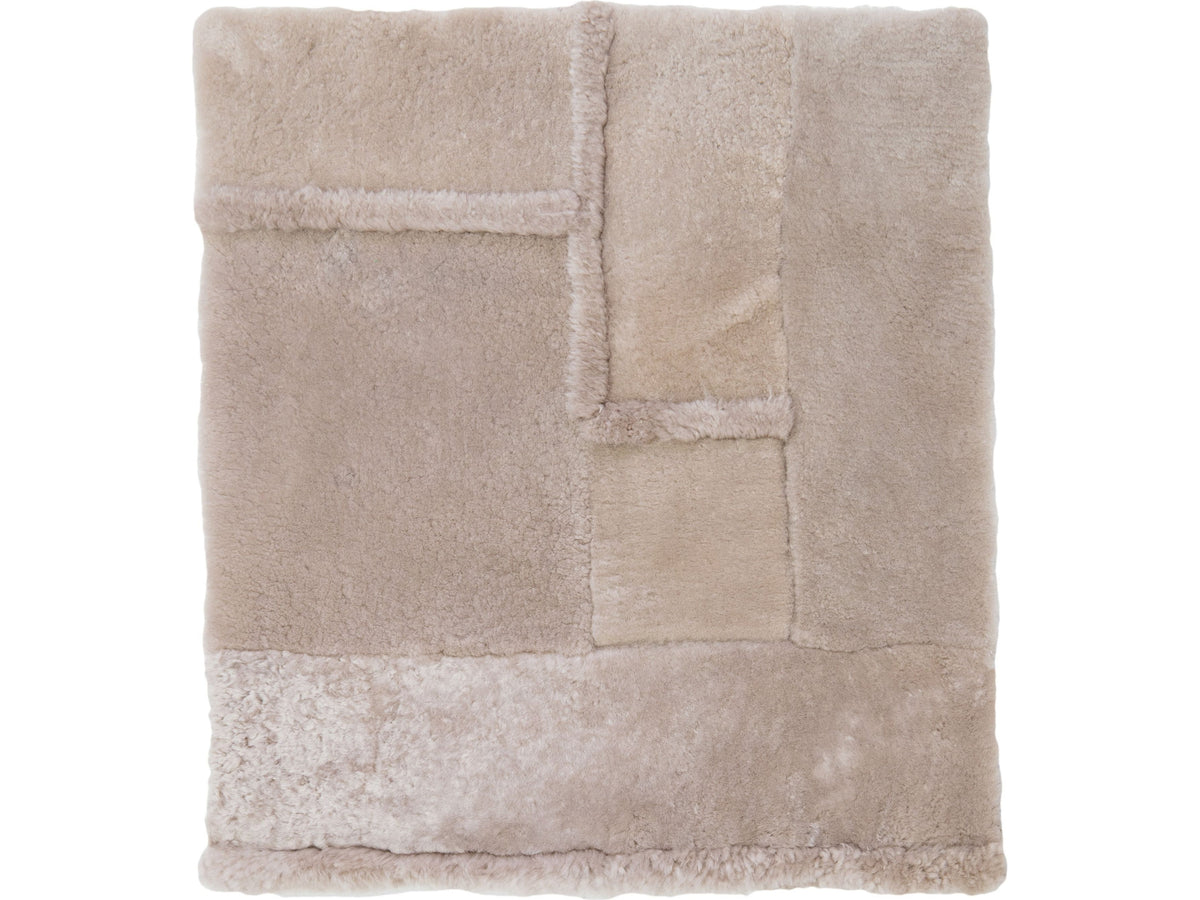 Modern Genuine Sheep Leather Custom Rug