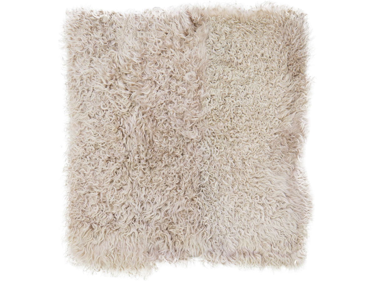Modern Genuine Goat Leather Custom Rug