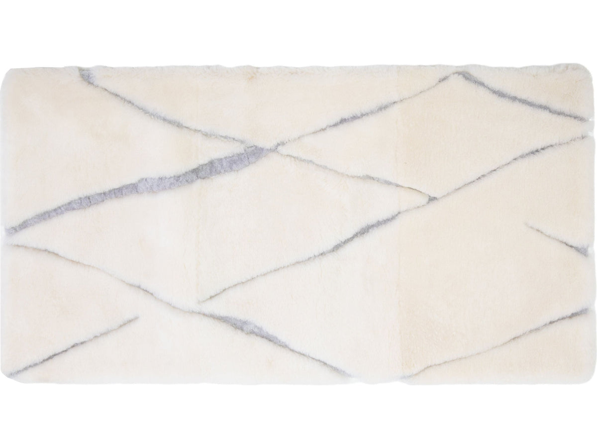 Modern Genuine Sheep Leather Custom Rug