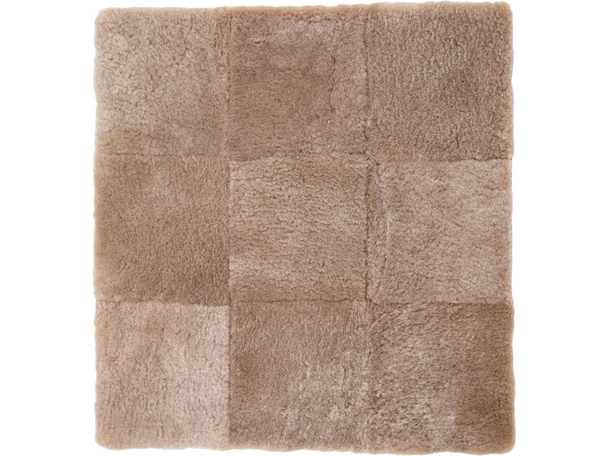 Modern Genuine Sheep Leather Custom Rug