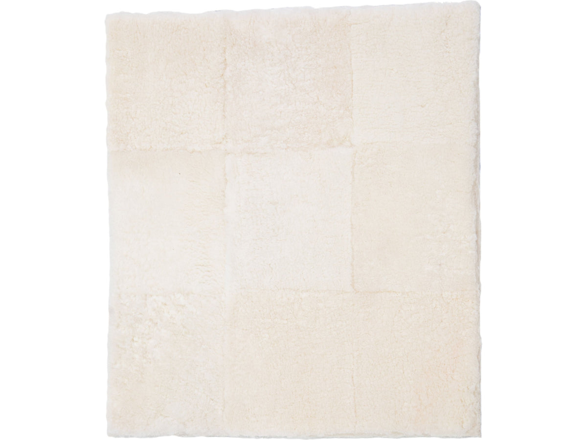 Modern Genuine Sheep Leather Custom Rug