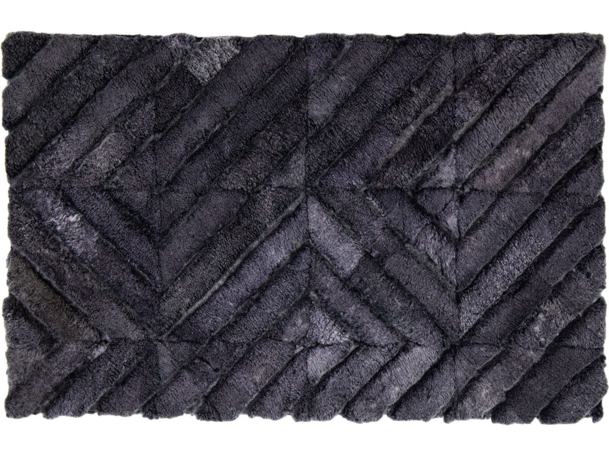Modern Genuine Sheep Leather Custom Rug