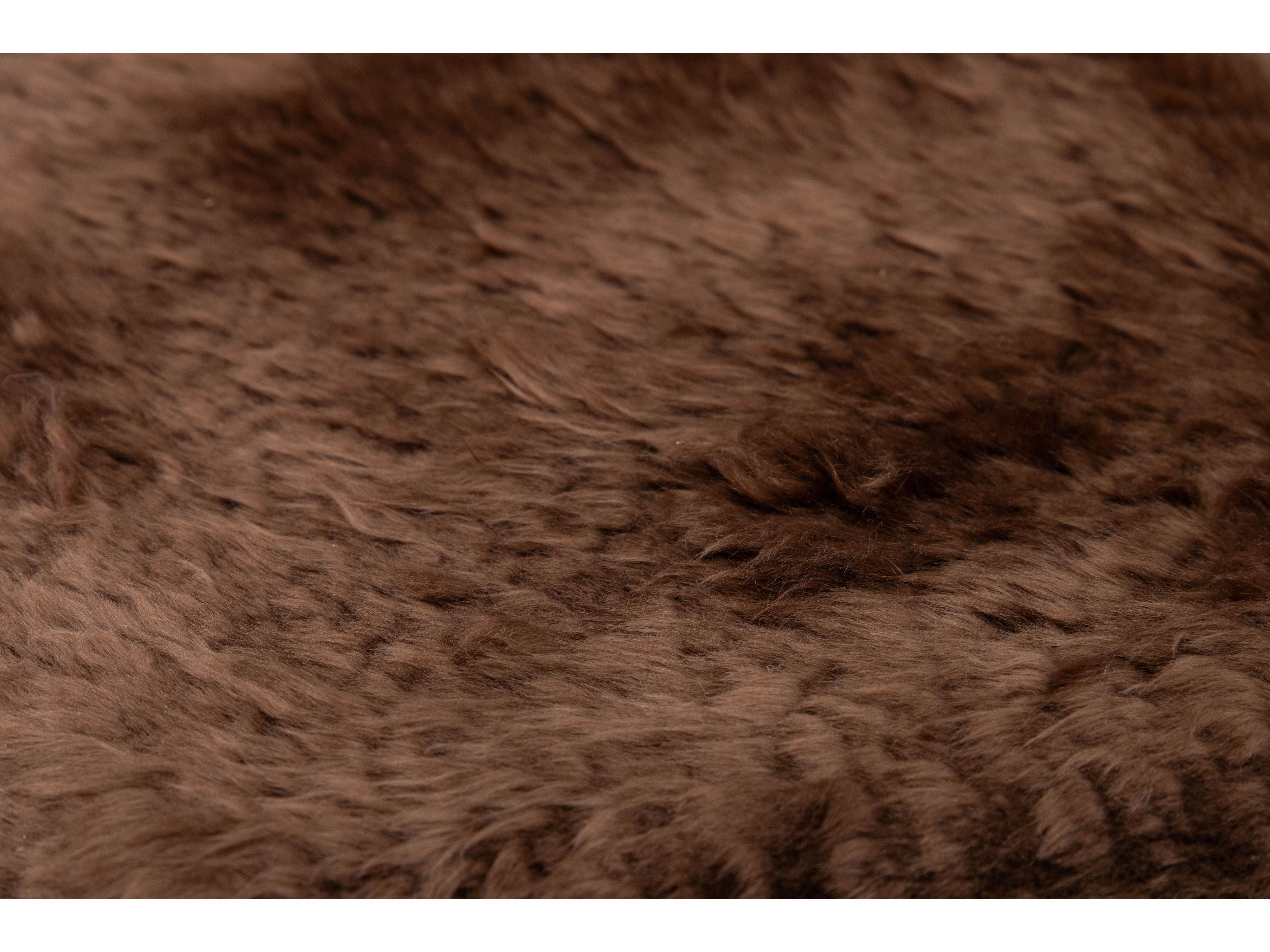 Modern Genuine Sheep Leather Custom Rug