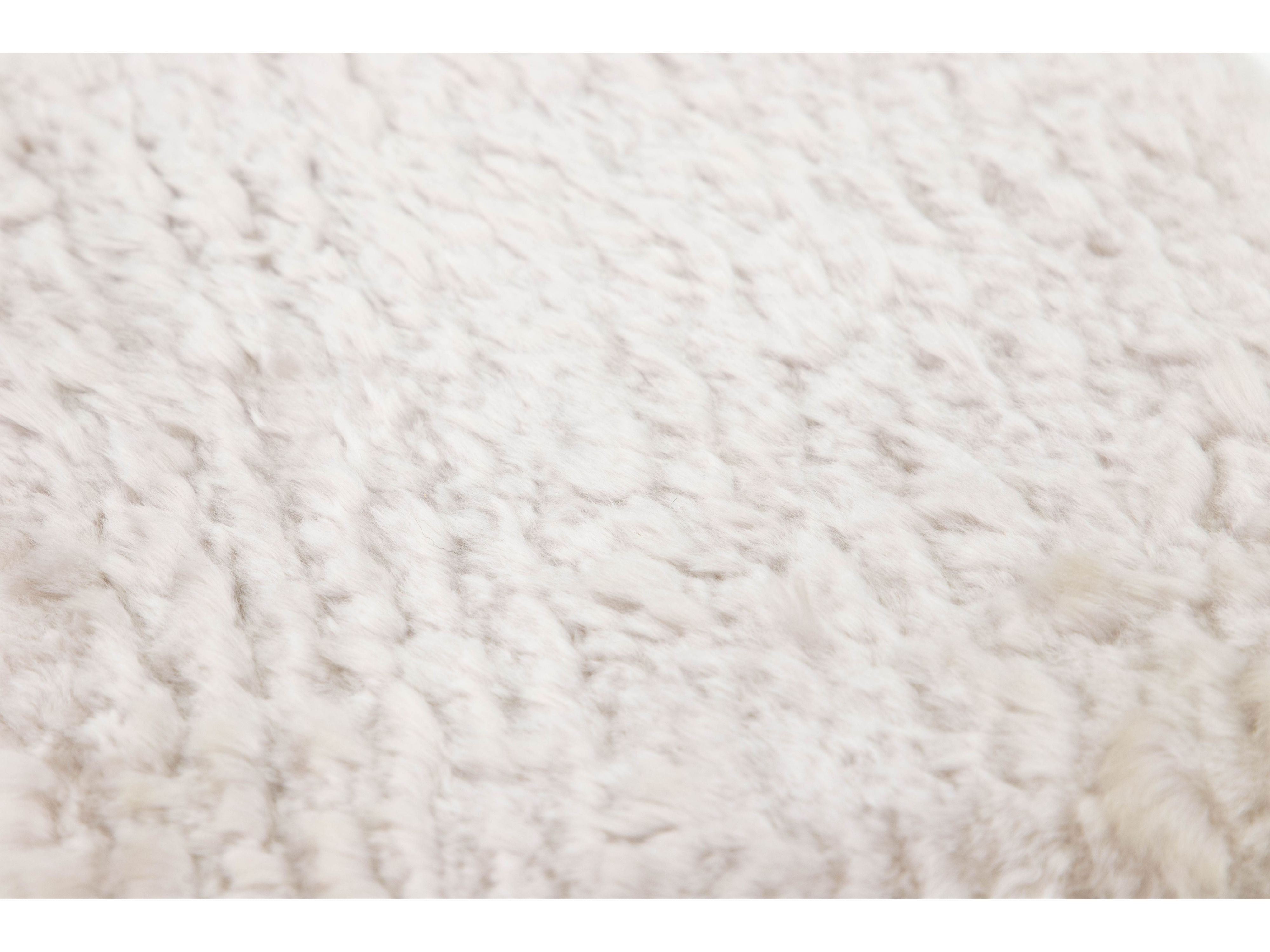 Modern Genuine Sheep Leather Custom Rug