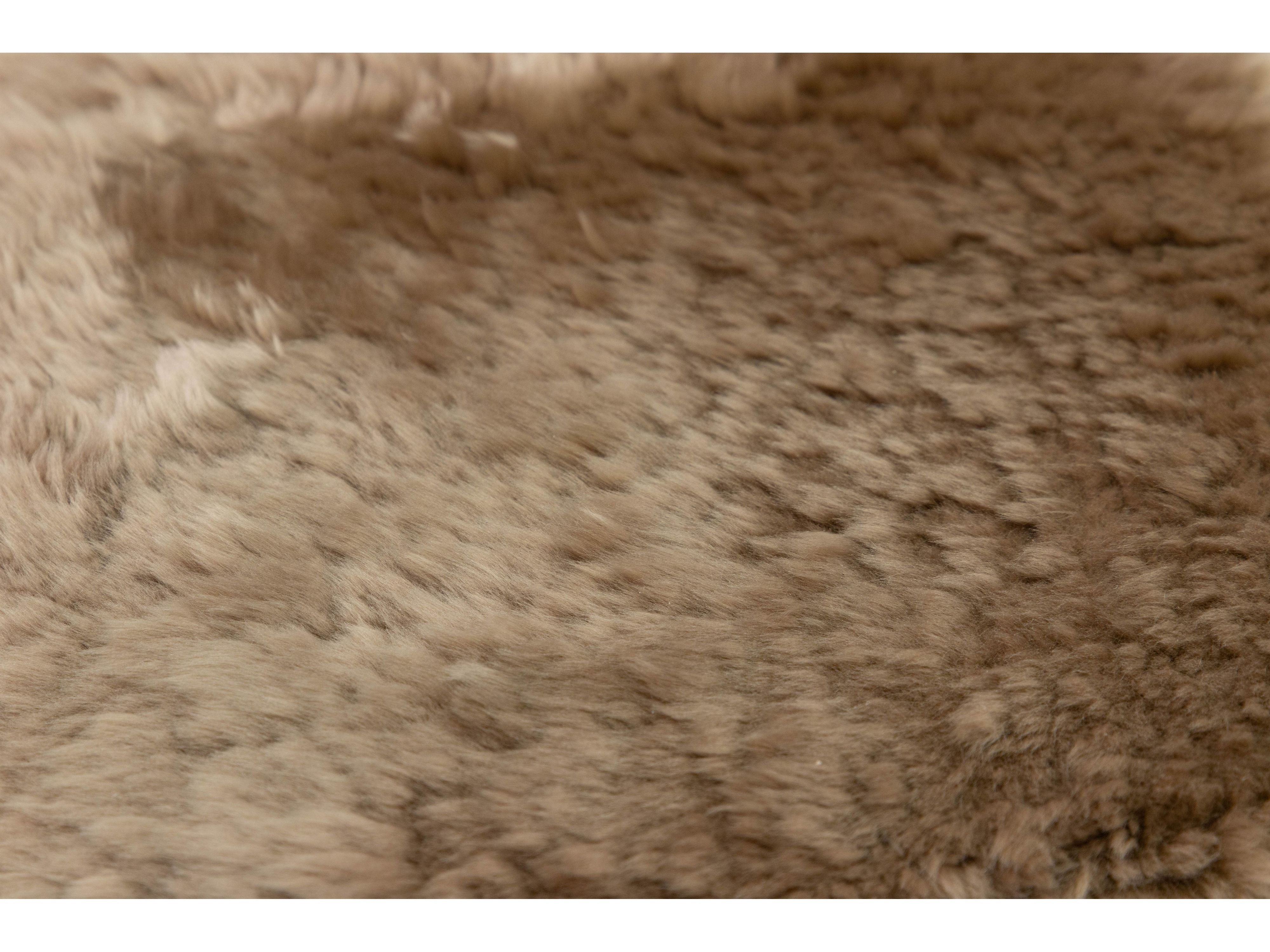 Modern Genuine Sheep Leather Custom Rug