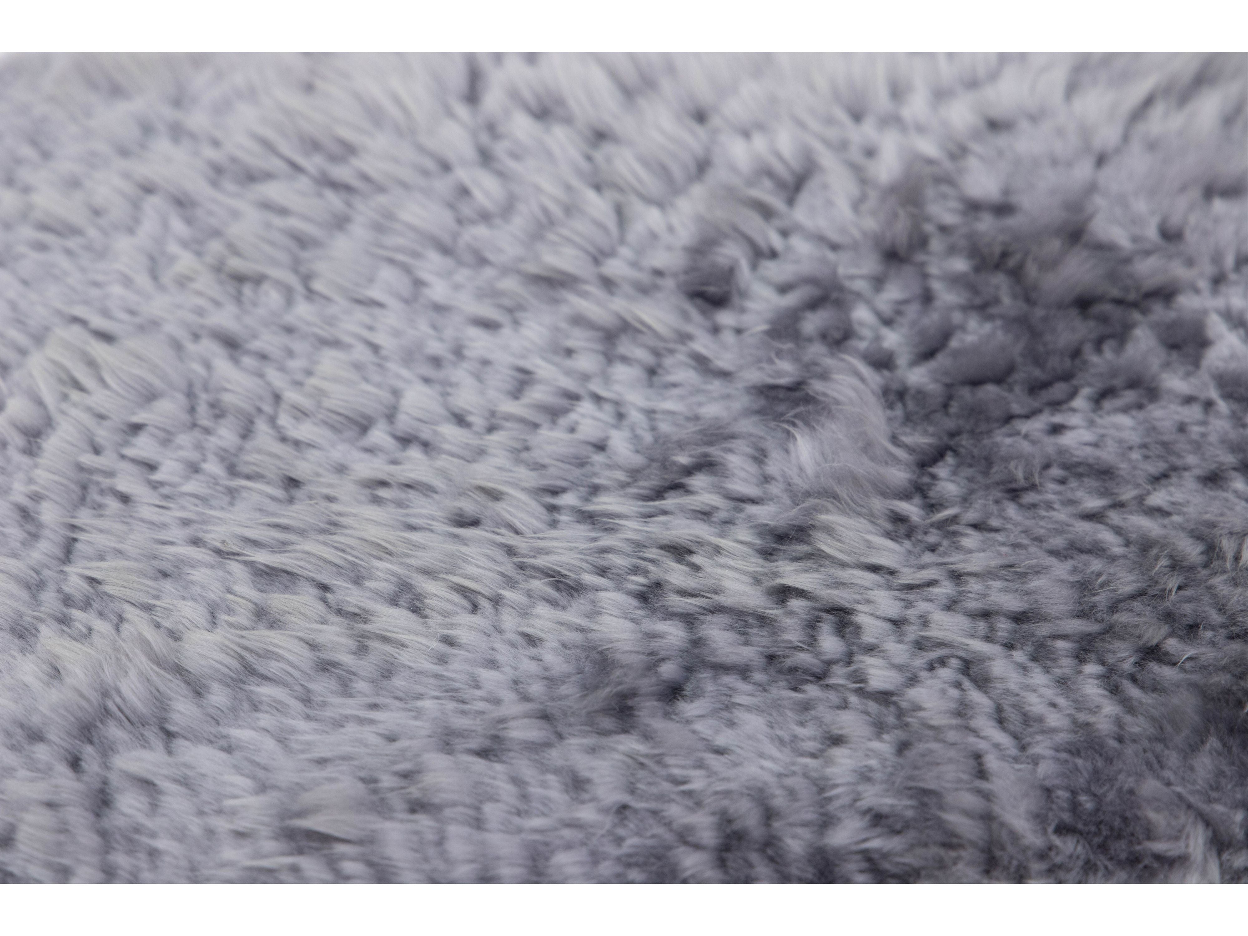 Modern Genuine Sheep Leather Custom Rug