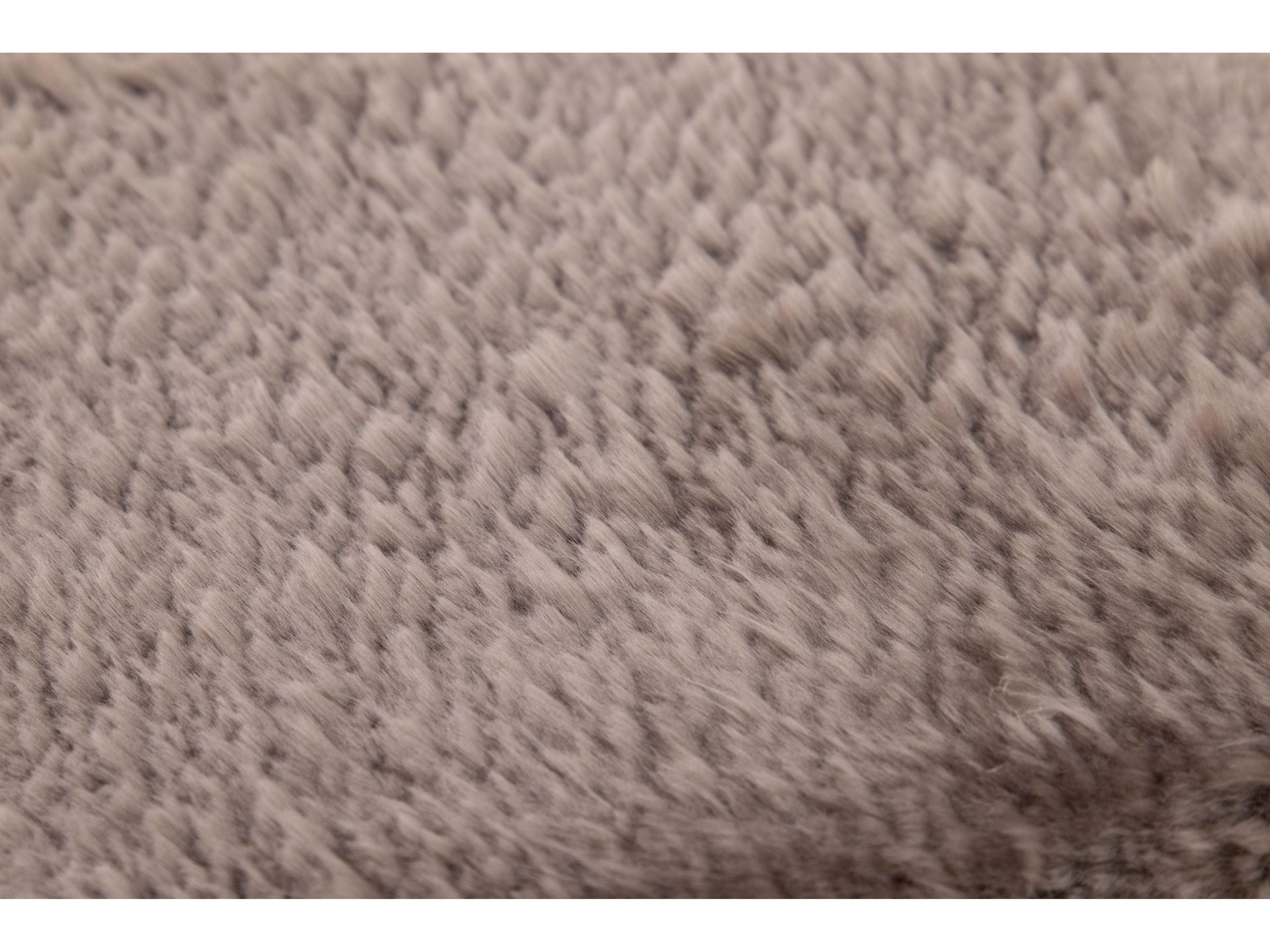 Modern Genuine Sheep Leather Custom Rug
