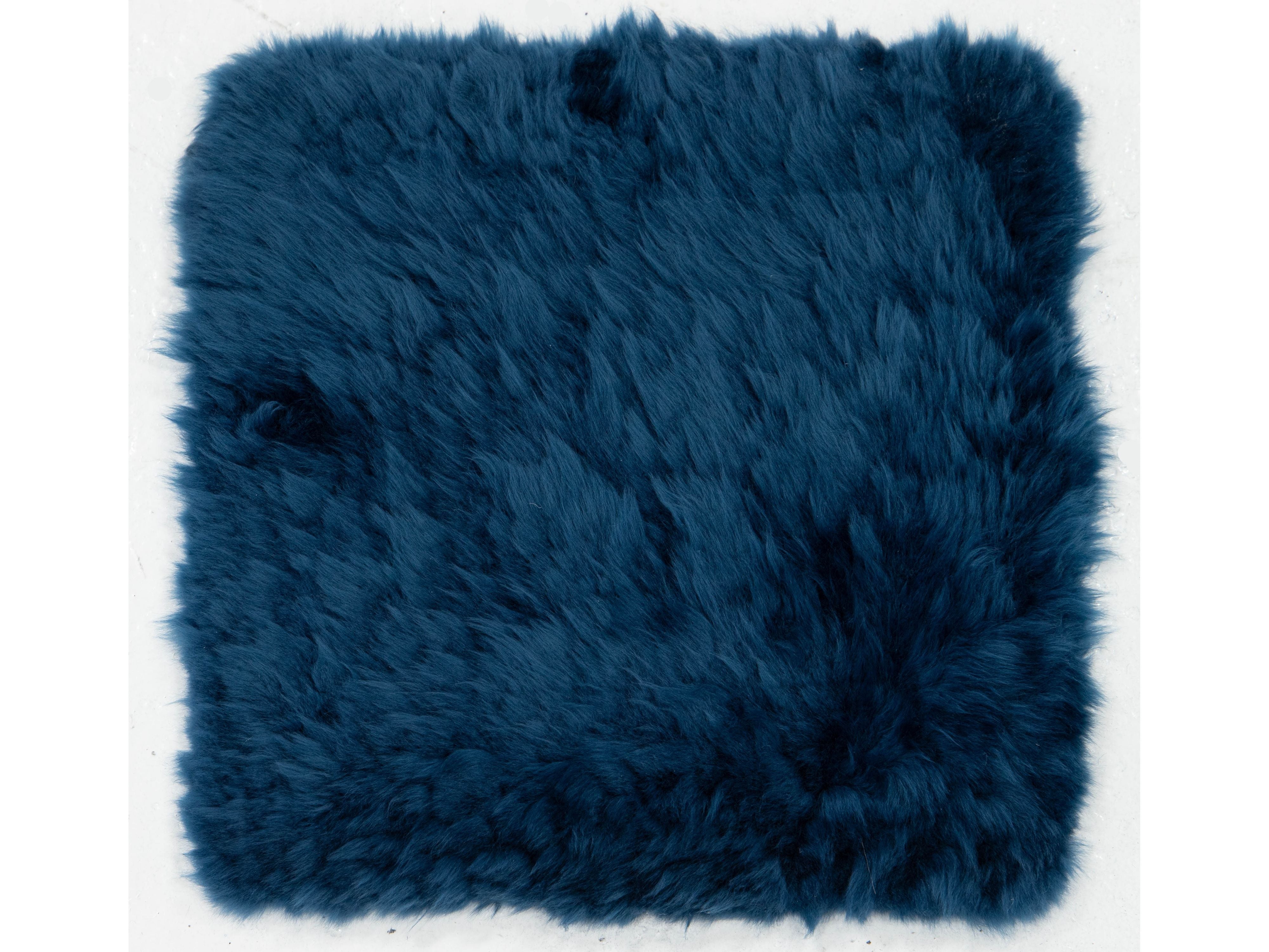 Modern Genuine Sheep Leather Custom Rug