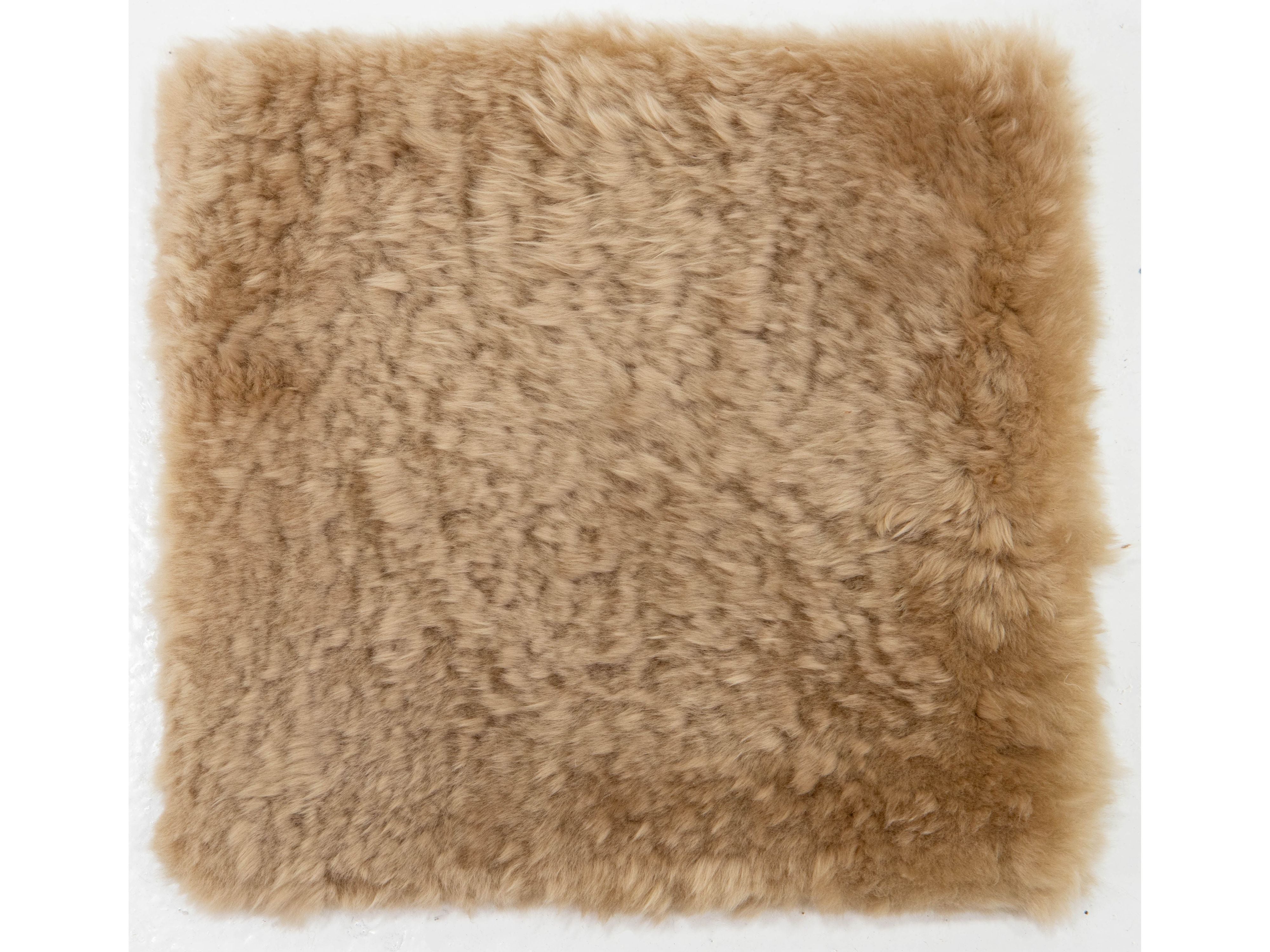 Modern Genuine Sheep Leather Custom Rug