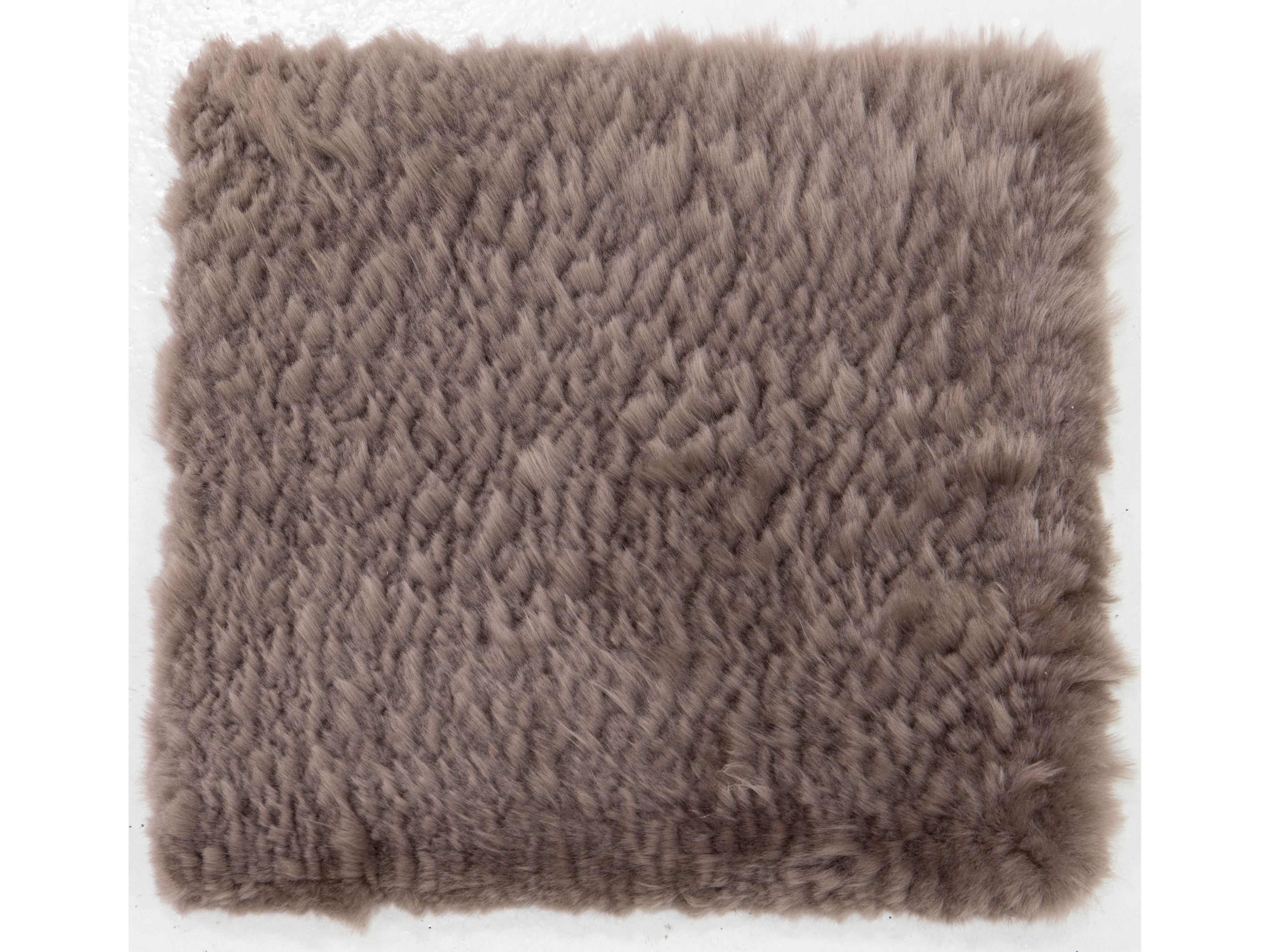 Modern Genuine Sheep Leather Custom Rug