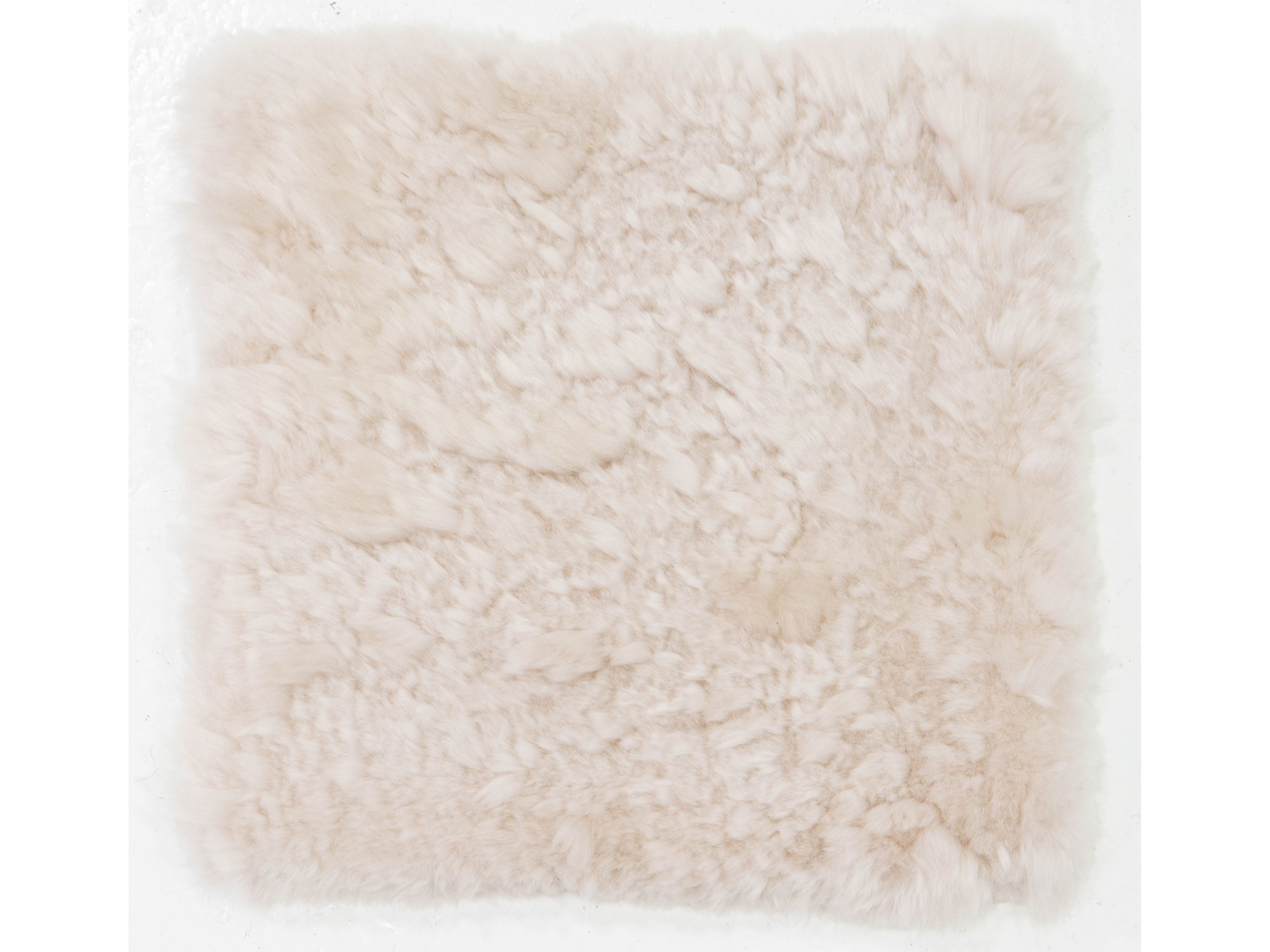 Modern Genuine Sheep Leather Custom Rug