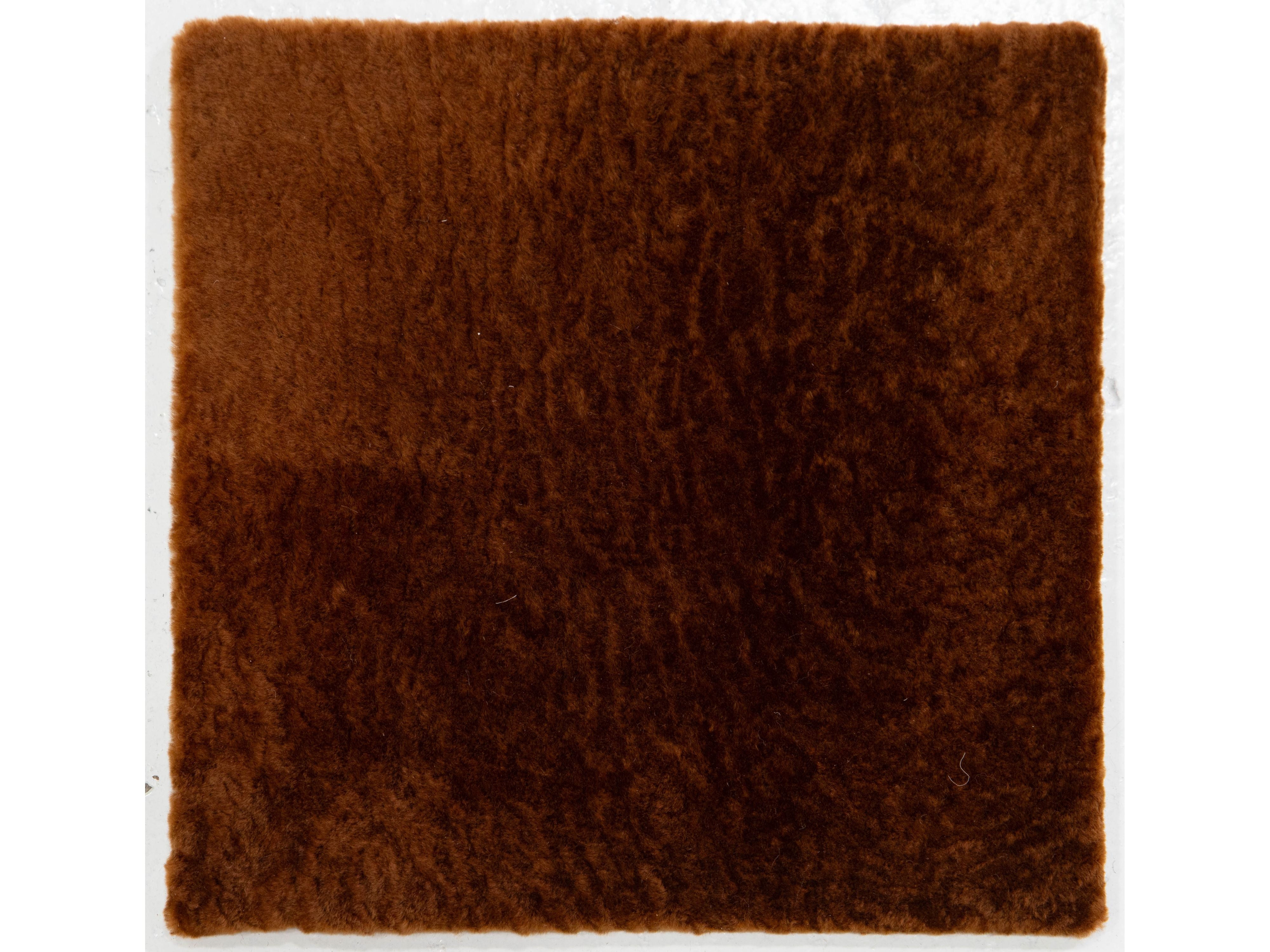 Modern Genuine Sheep Leather Custom Rug