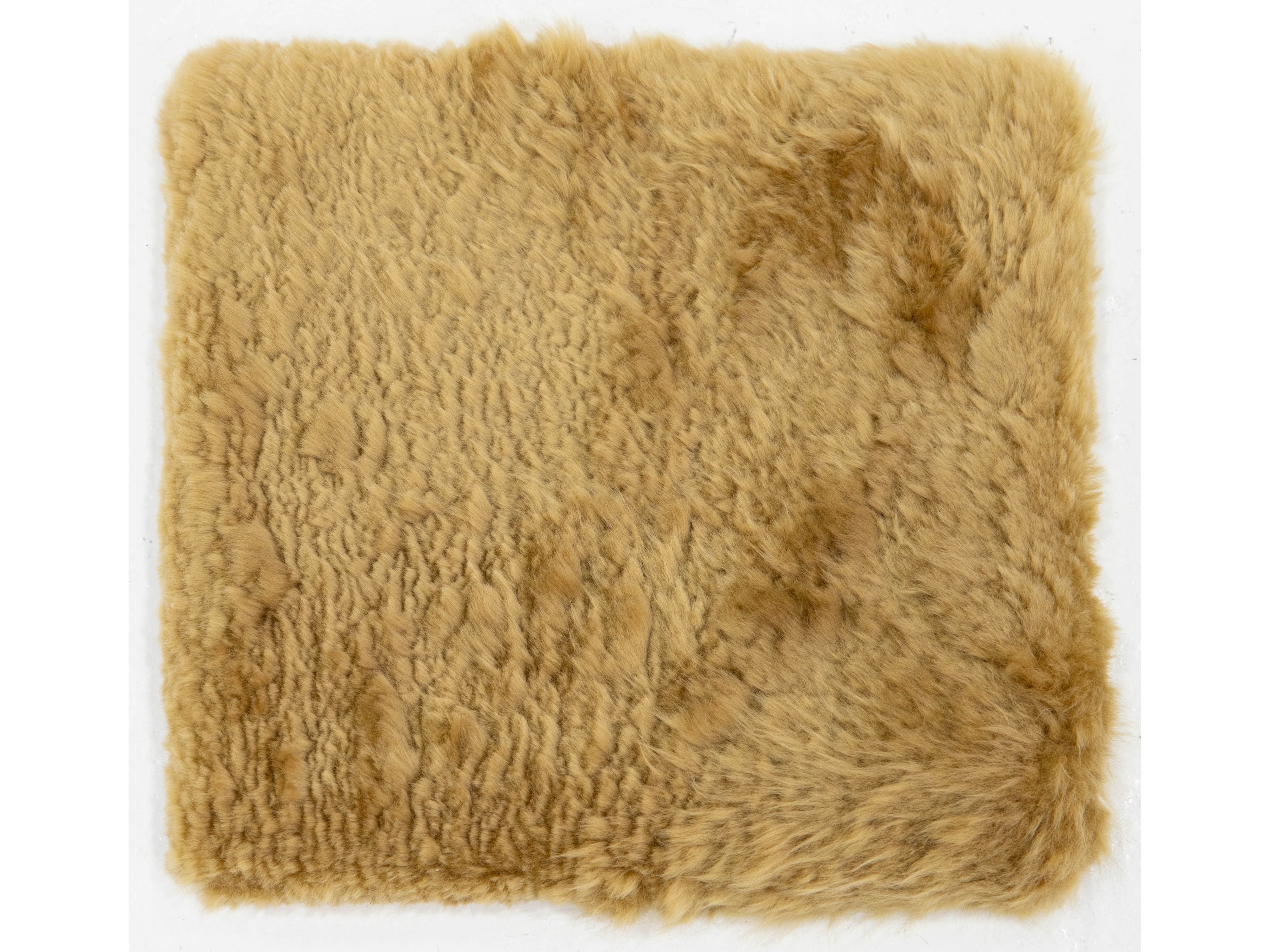 Modern Genuine Sheep Leather Custom Rug