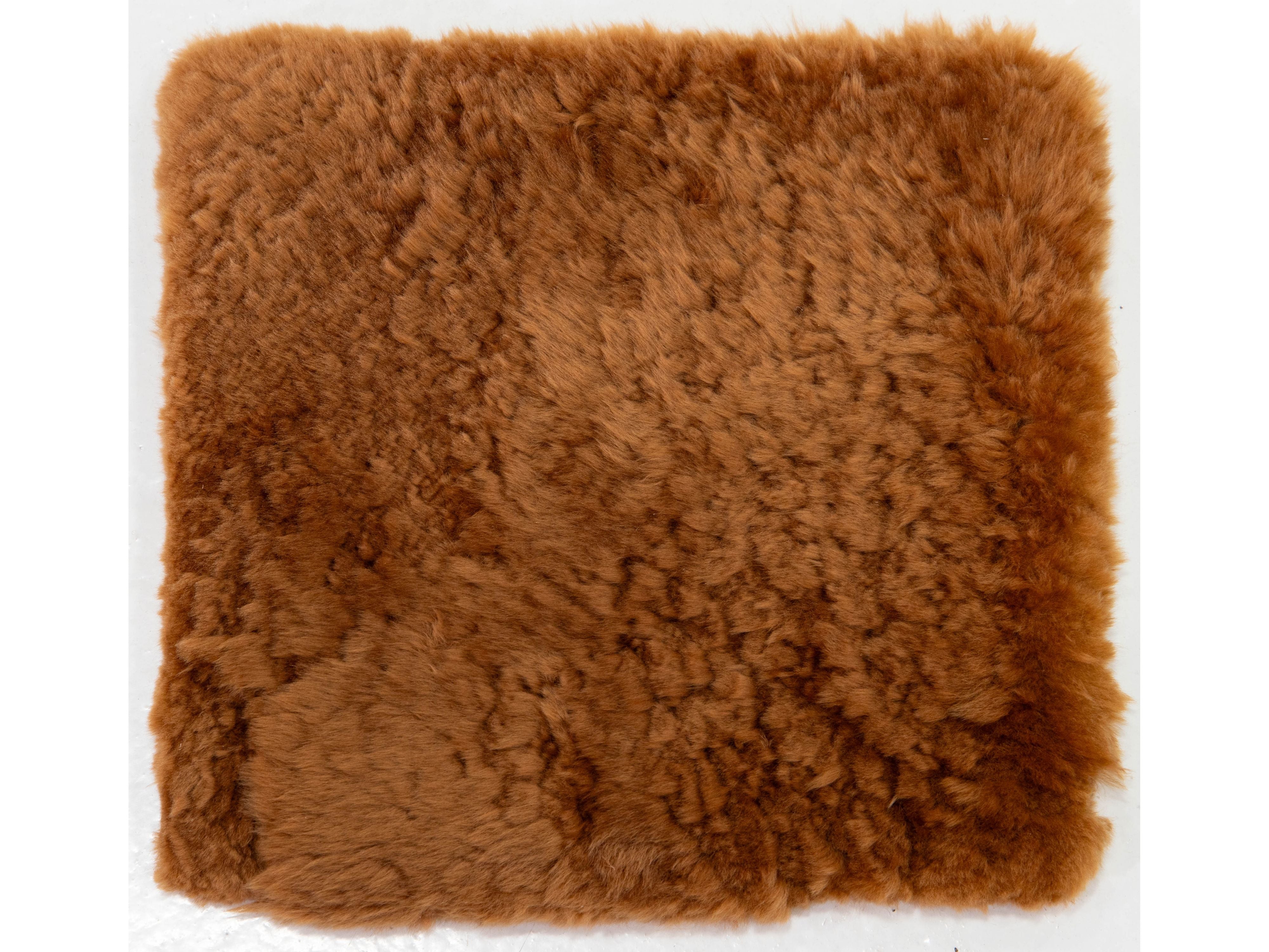 Modern Genuine Sheep Leather Custom Rug