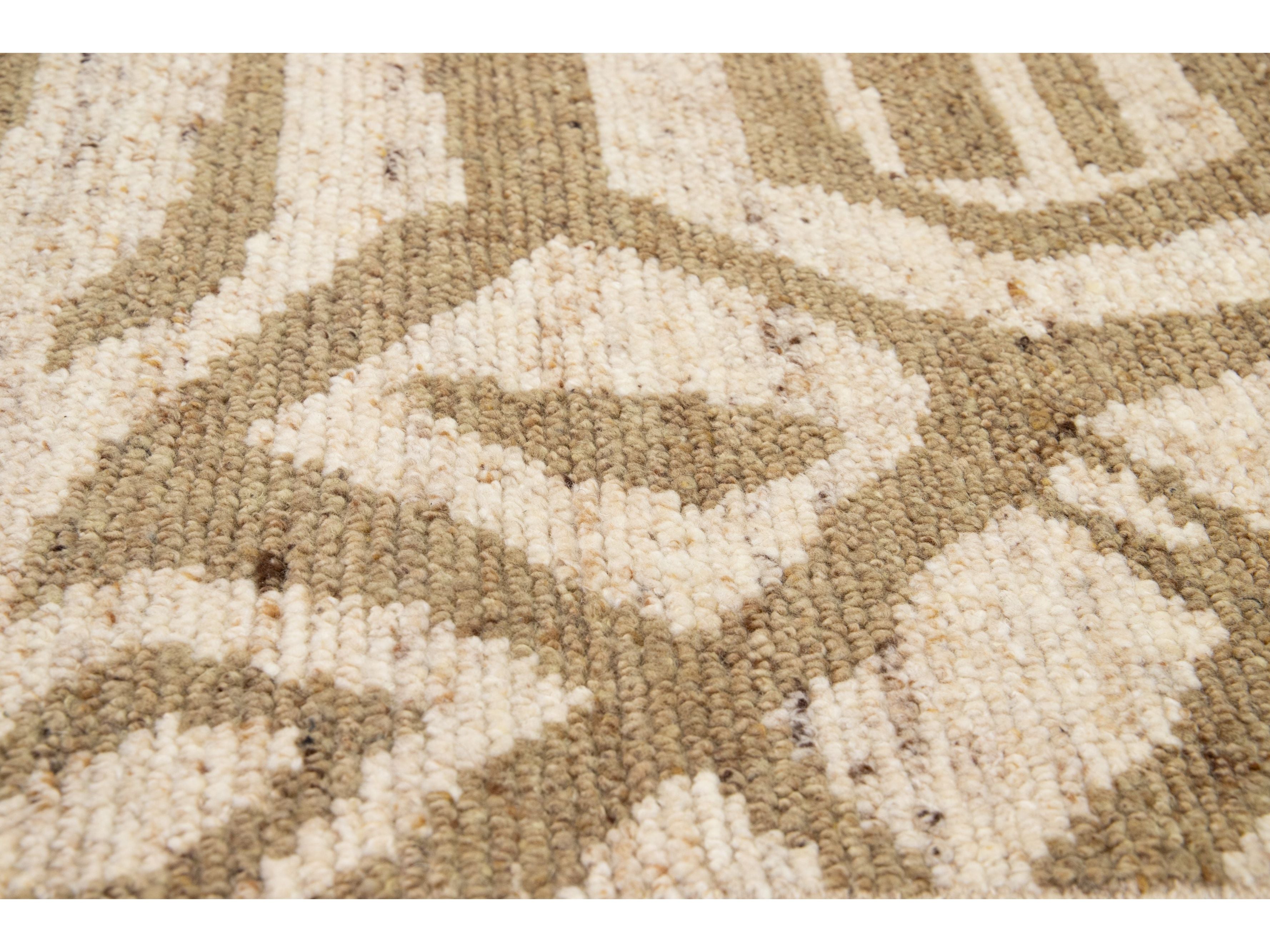 Modern Moroccan Wool Custom Rug