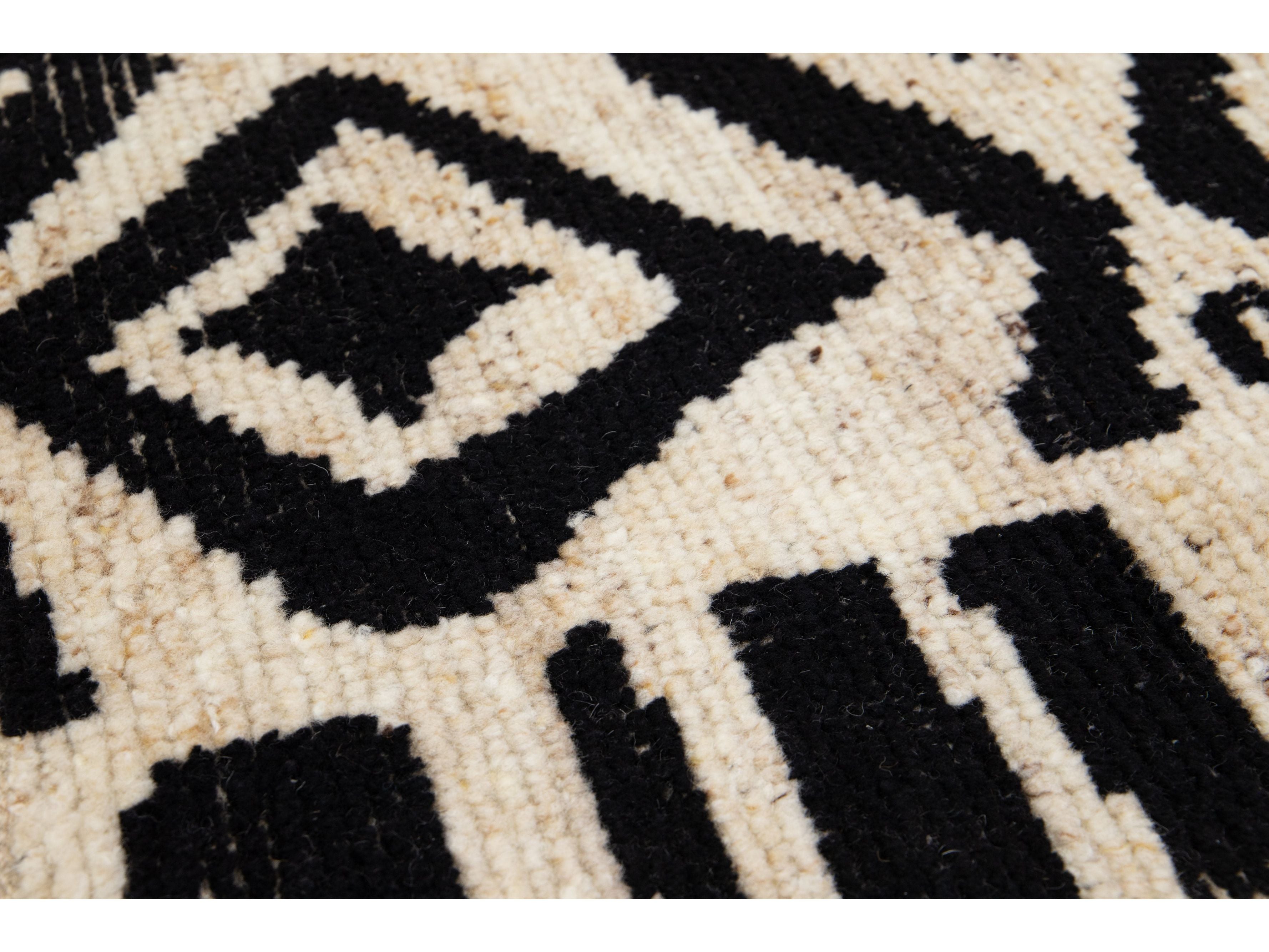 Modern Moroccan Wool Custom Rug