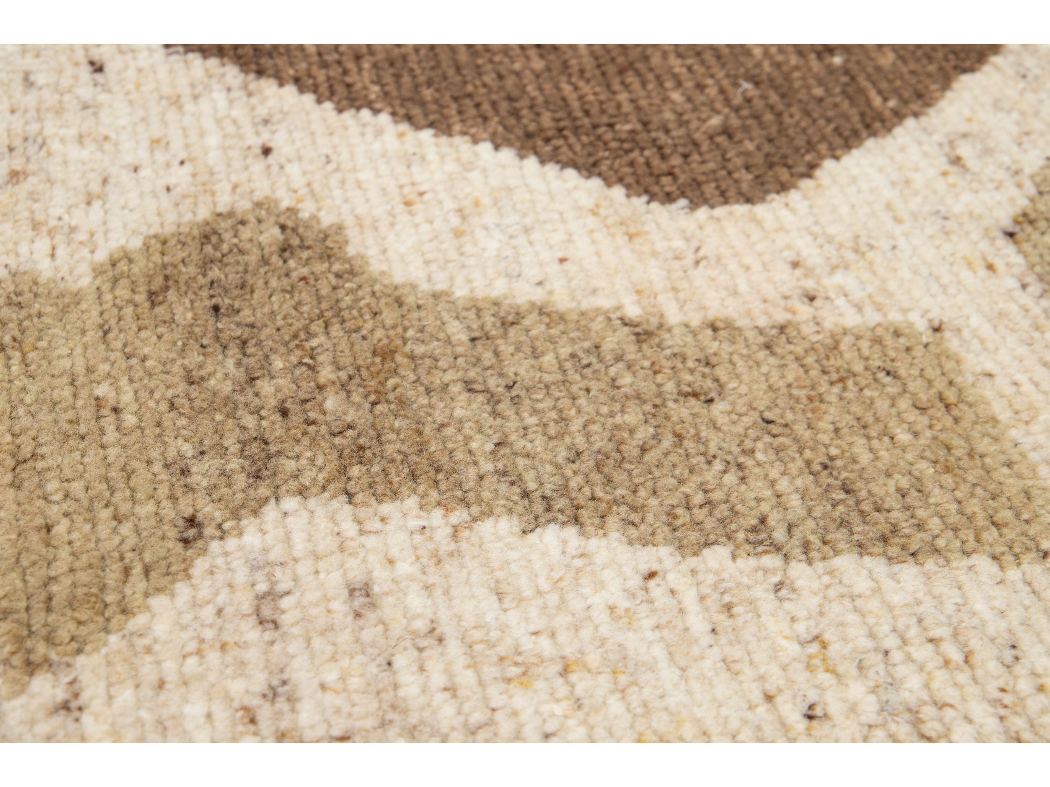Modern Moroccan Wool Custom Rug