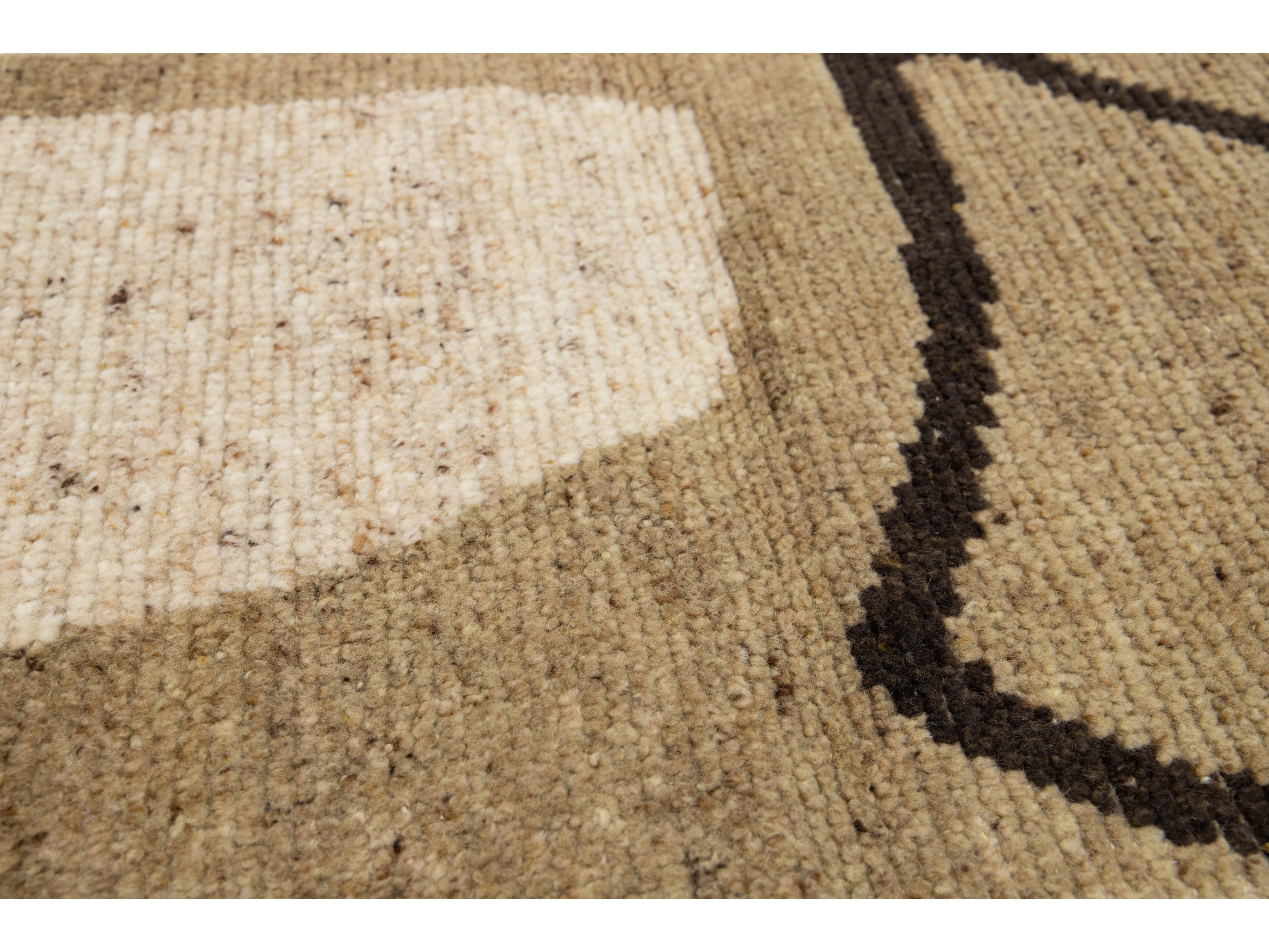 Modern Moroccan Wool Custom Rug