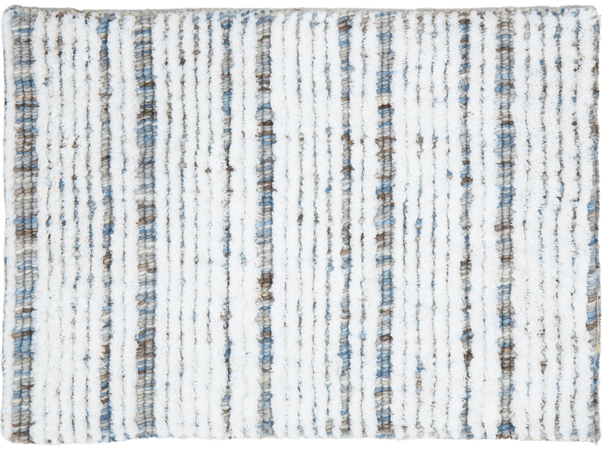 Modern Courchevel Broadloom Wool and Polycotton Custom Rug