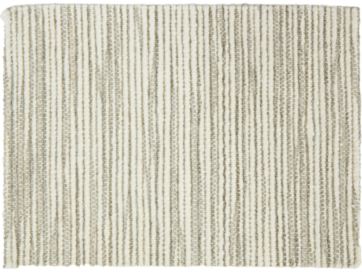 Modern Hanna Broadloom Wool, Polyester and Cotton Custom Rug