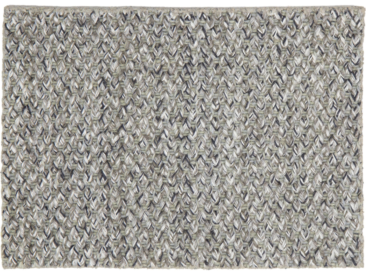 Modern Bandhan Broadloom Wool and Jute Custom Rug