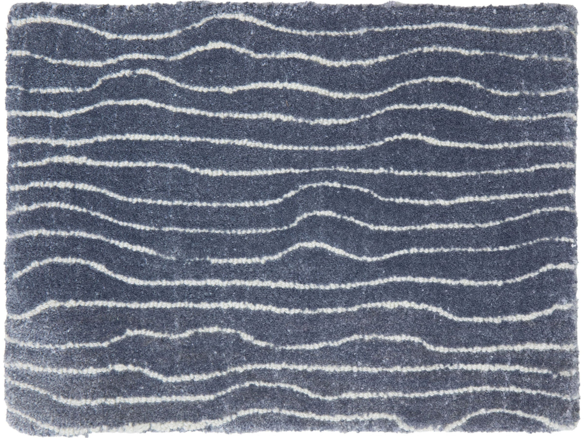 Modern Rue Broadloom Wool and Polyester Custom Rug