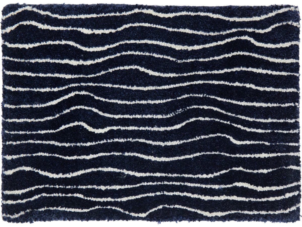 Modern Rue Broadloom Wool and Polyester Custom Rug