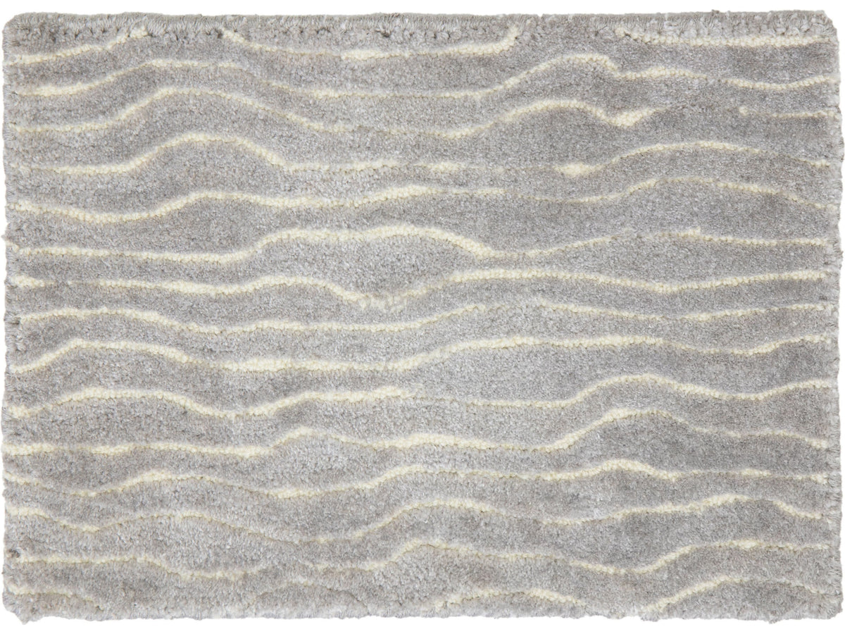 Modern Rue Broadloom Wool and Polyester Custom Rug