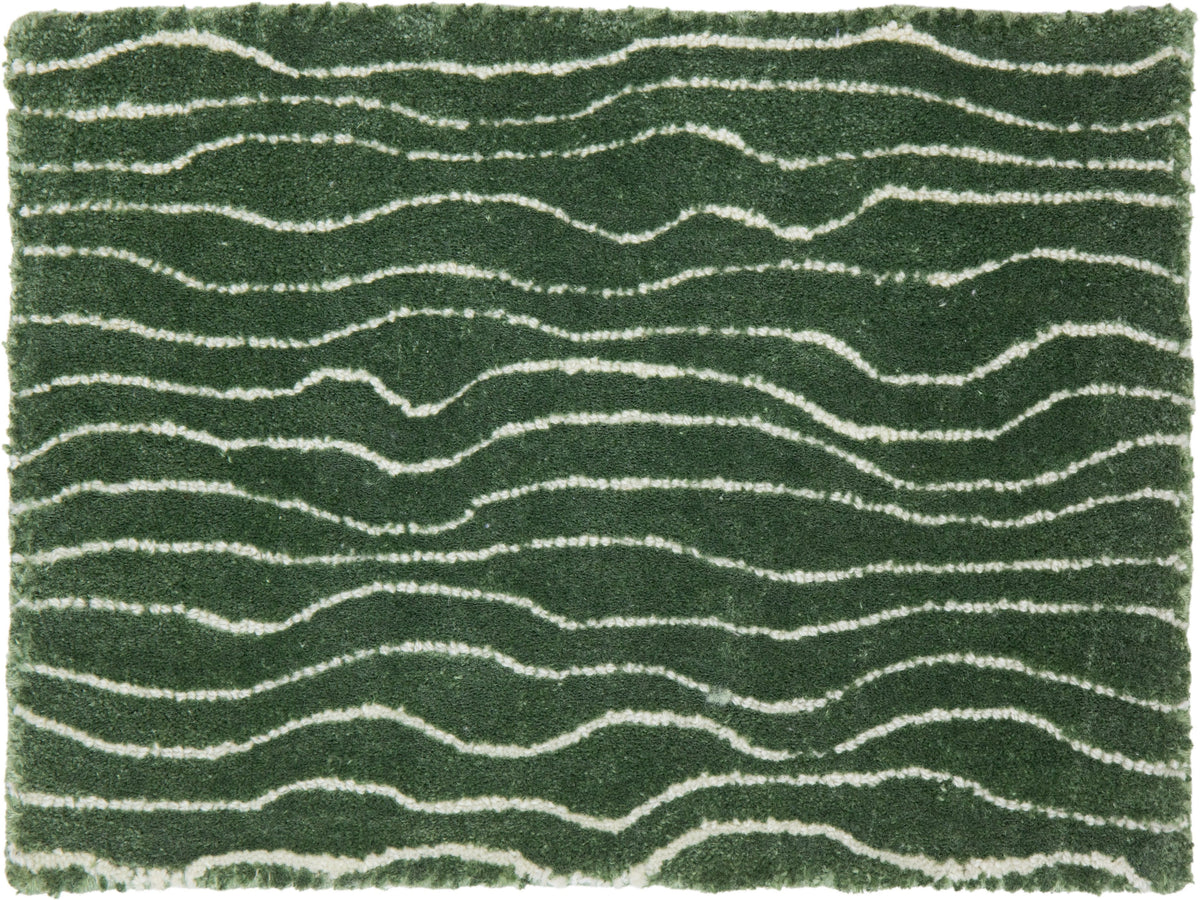 Modern Rue Broadloom Wool and Polyester Custom Rug