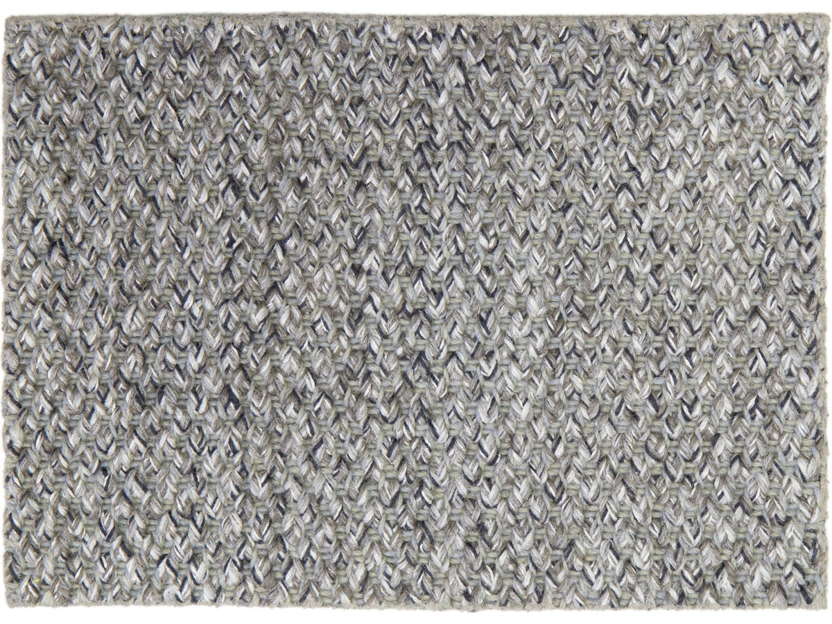Modern Bandhan Broadloom Wool and Jute Custom Rug