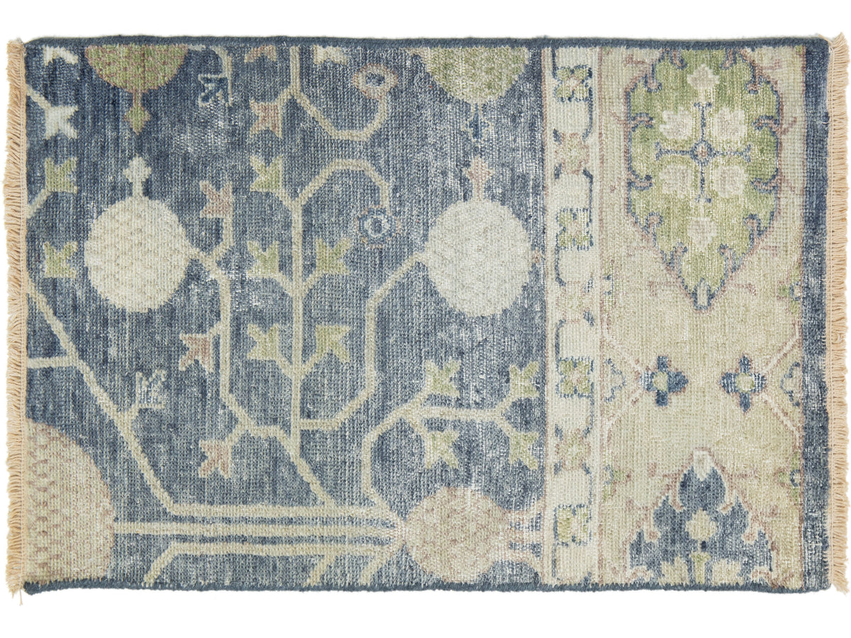 Modern Turkish Oushak Wool Custom Rug