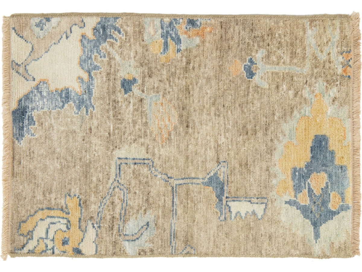 Modern Turkish Oushak Wool Custom Rug