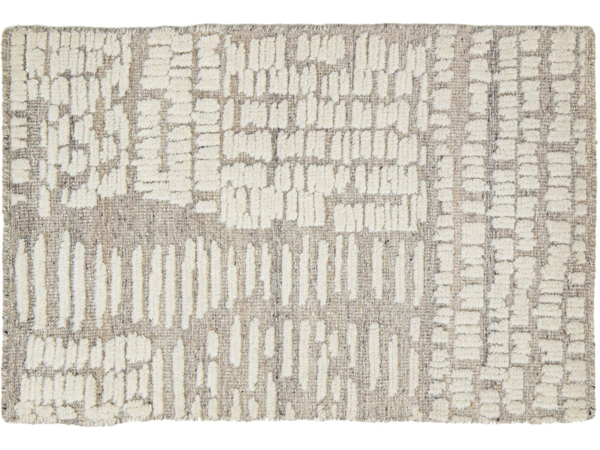 Modern Moroccan Wool Custom Rug