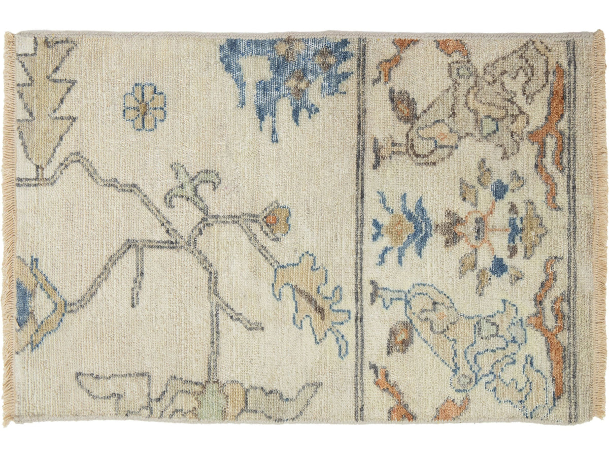 Modern Turkish Oushak Wool Custom Rug