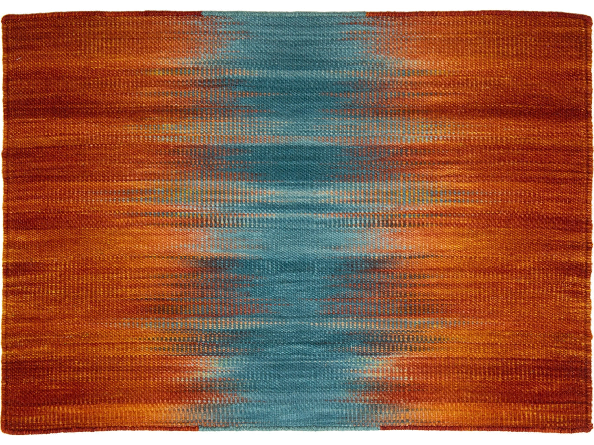 Modern Kilim Flatweave Custom Wool Rug