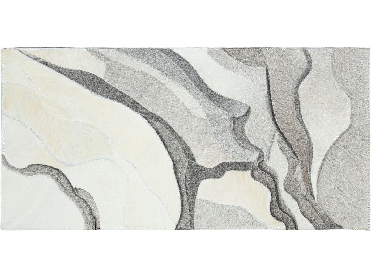 Modern Genuine Cowhide Leather Custom Rug