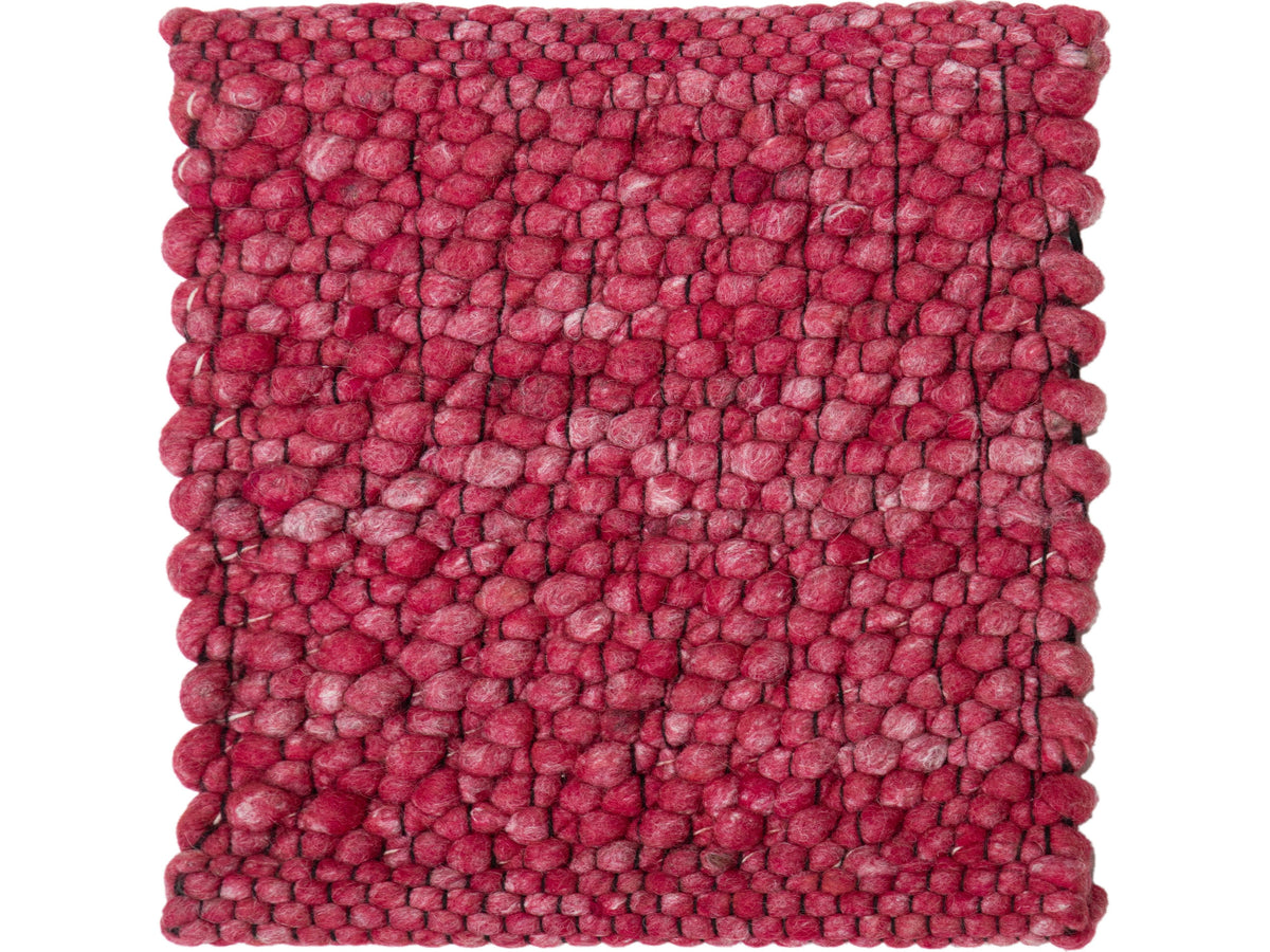 Modern Felted Viscose and Wool Custom Rug