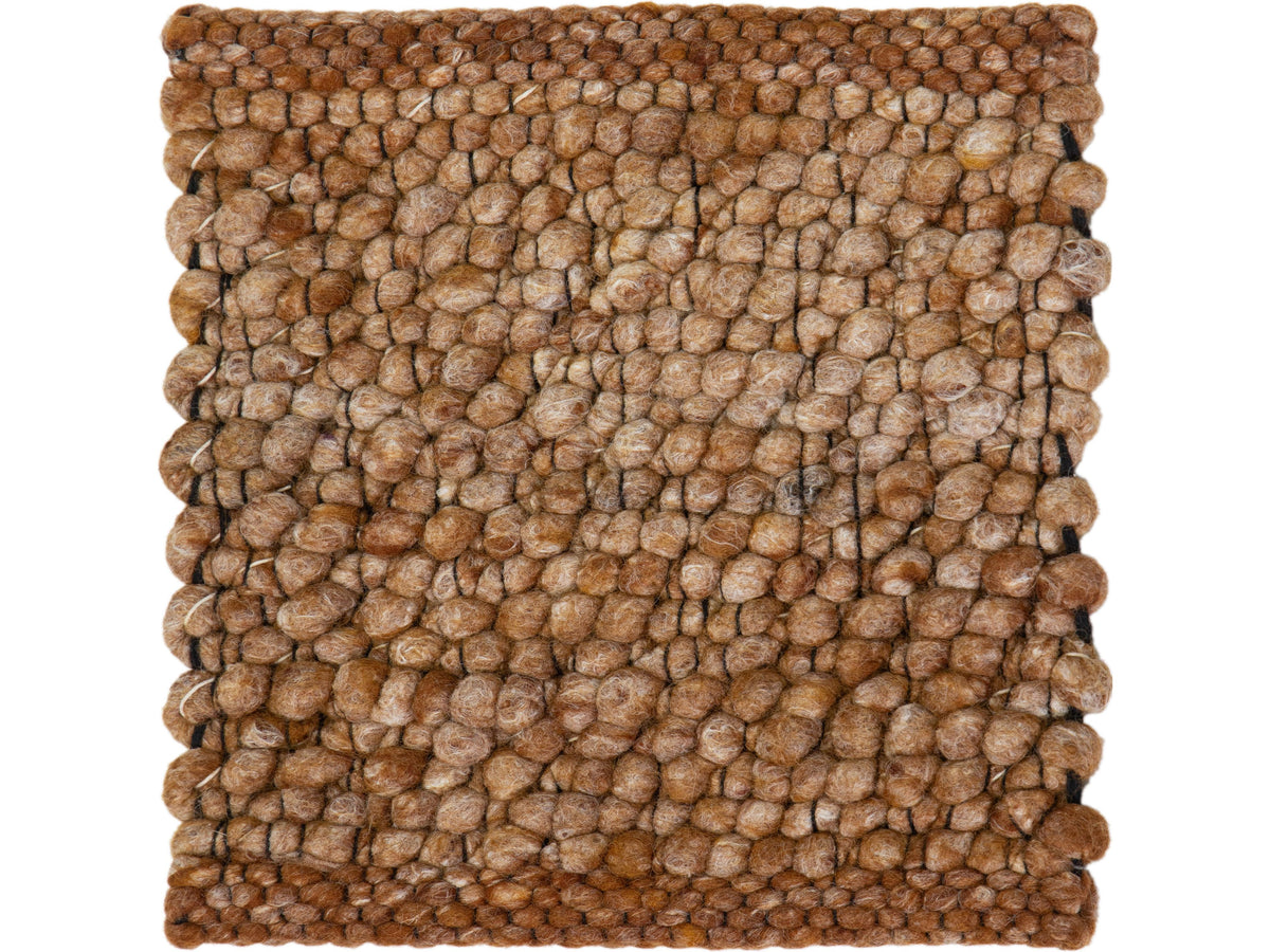 Modern Felted Viscose and Wool Custom Rug