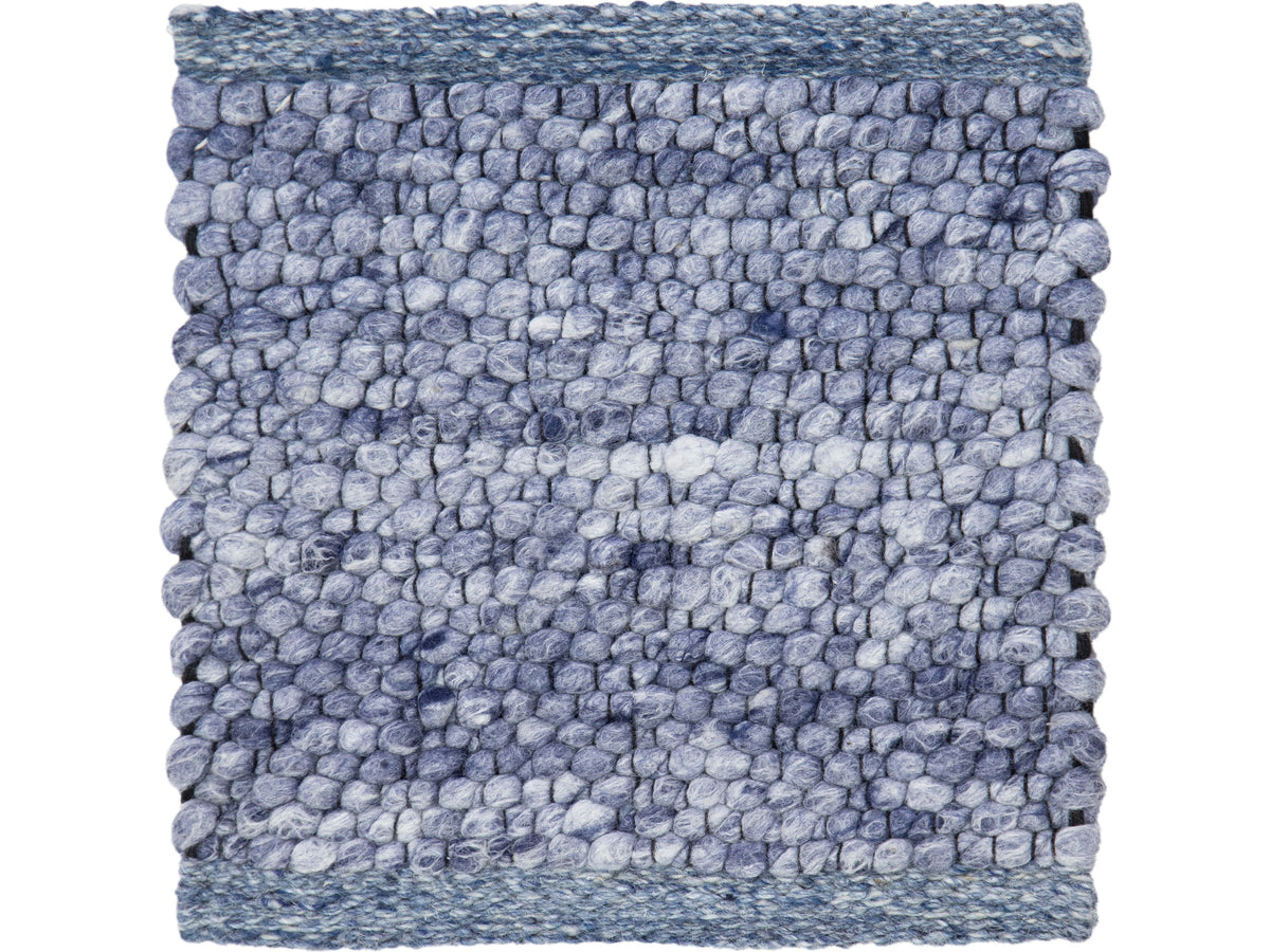 Modern Felted Viscose and Wool Custom Rug