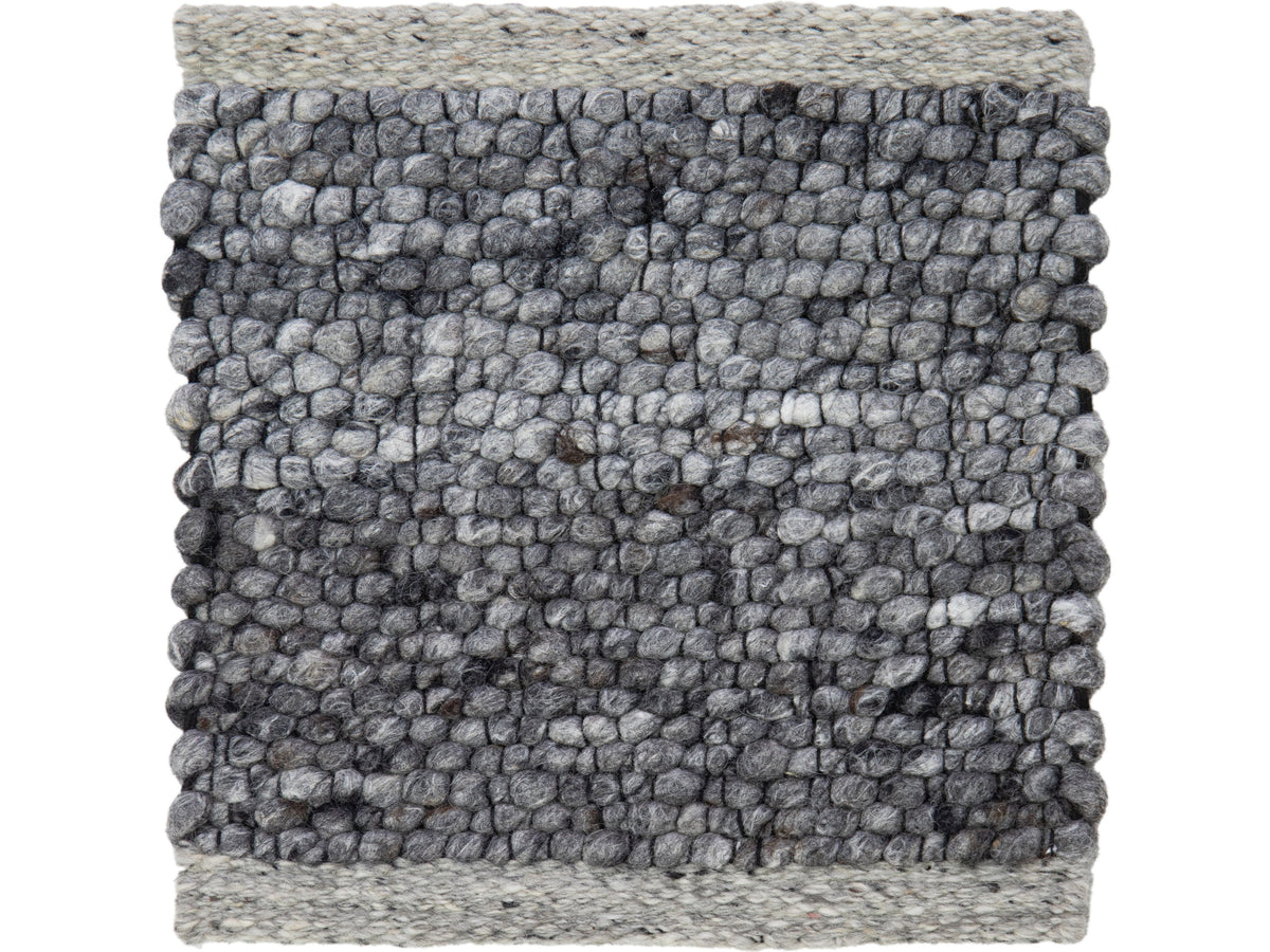 Modern Felted Viscose and Wool Custom Rug