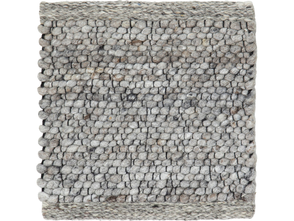 Modern Felted Viscose and Wool Custom Rug