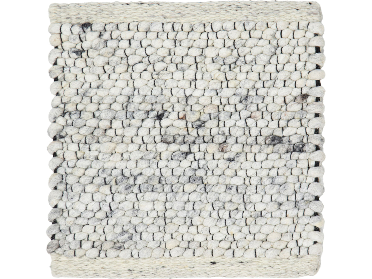 Modern Felted Viscose and Wool Custom Rug