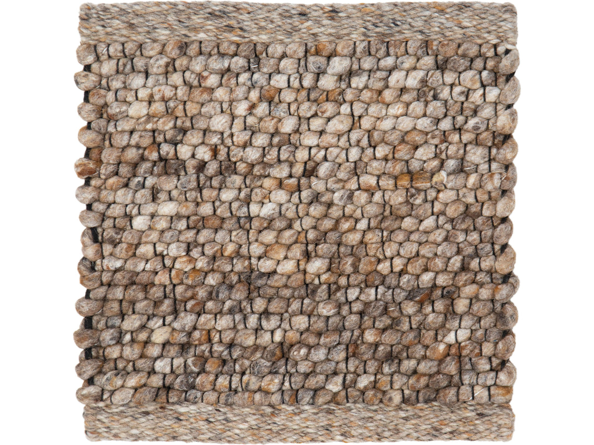 Modern Felted Viscose and Wool Custom Rug