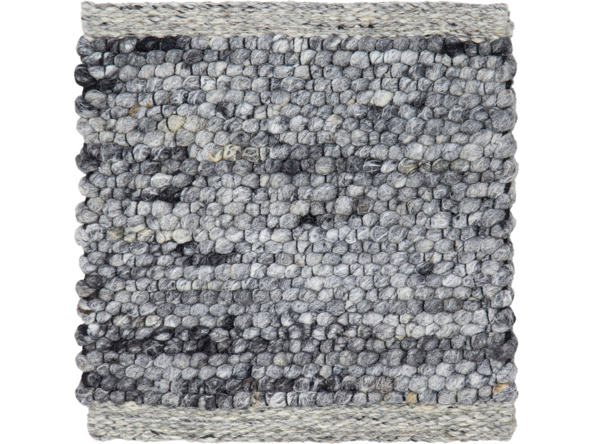 Modern Felted Viscose and Wool Custom Rug