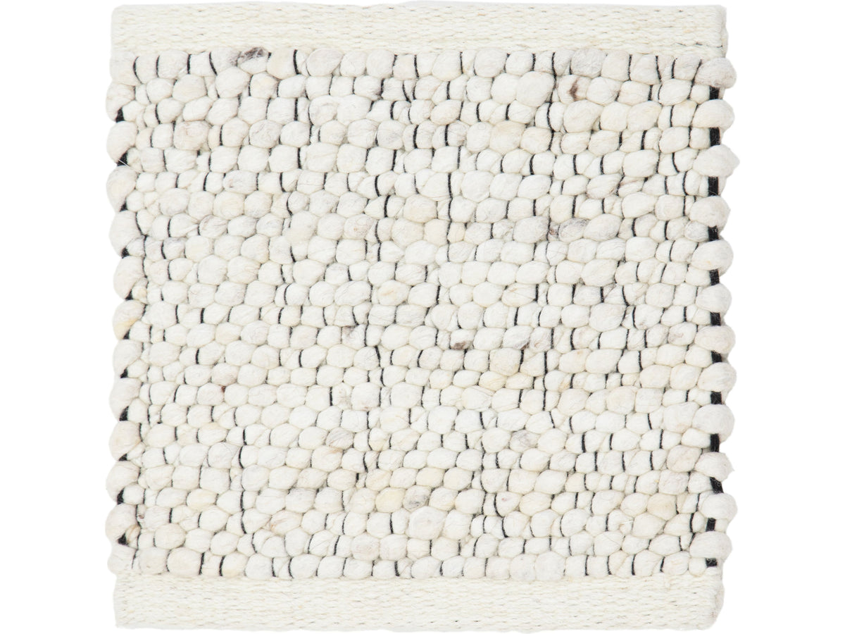 Modern Felted Viscose and Wool Custom Rug