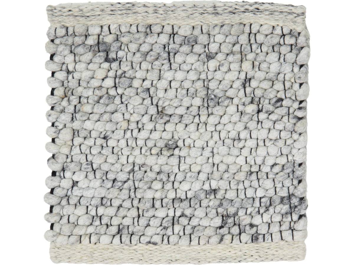 Modern Felted Viscose and Wool Custom Rug