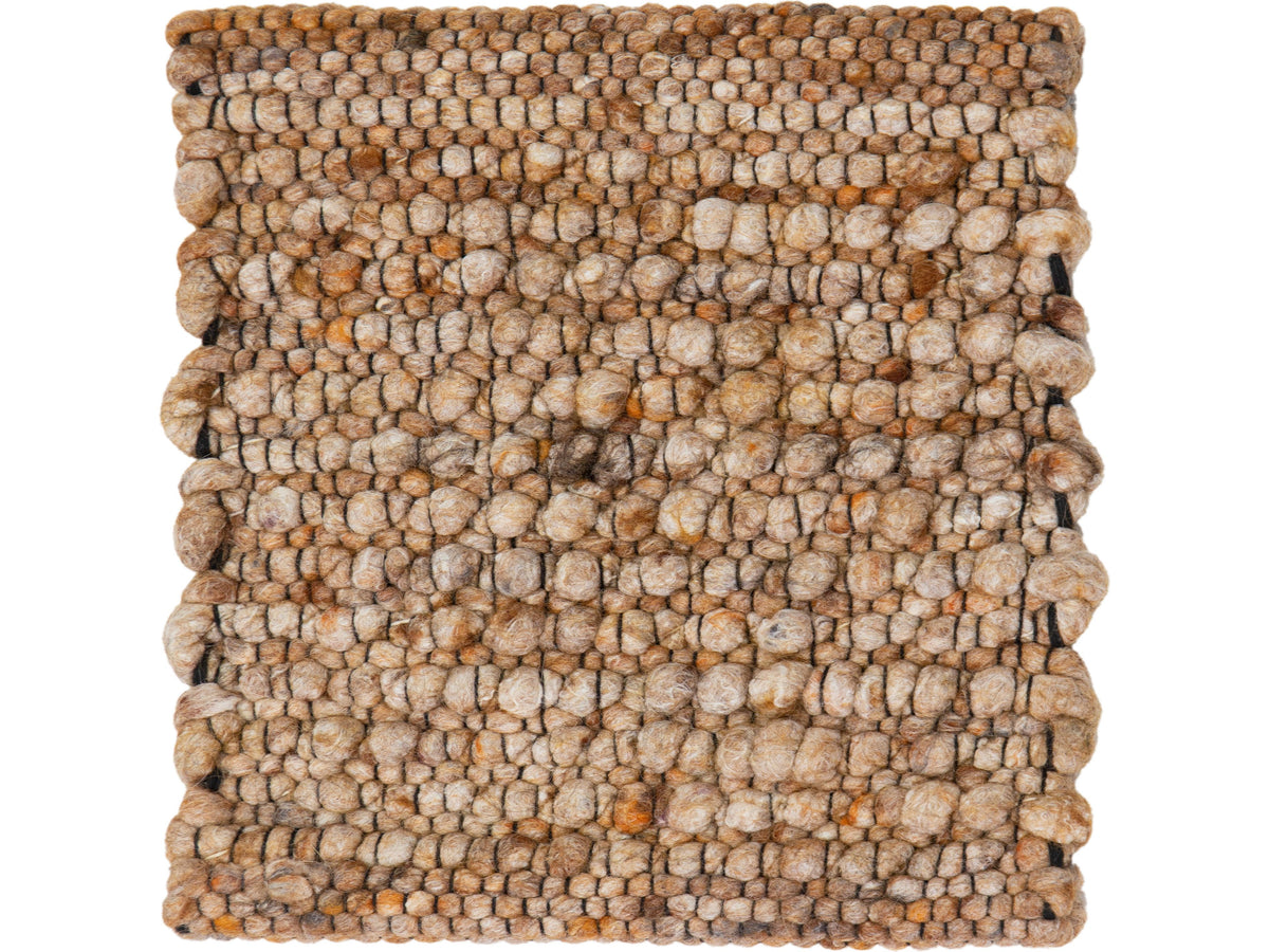 Modern Felted Viscose and Wool Custom Rug