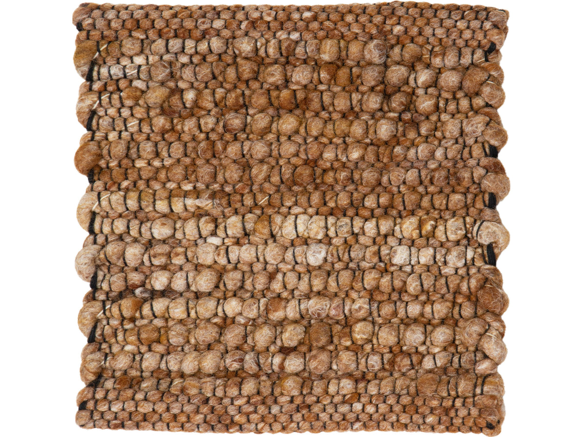 Modern Felted Viscose and Wool Custom Rug