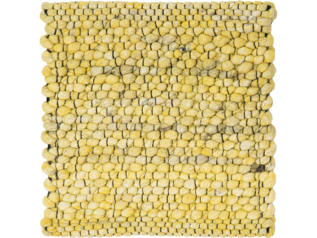 Modern Felted Viscose and Wool Custom Rug