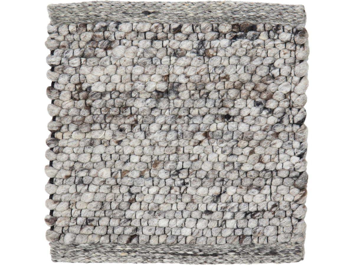 Modern Felted Viscose and Wool Custom Rug